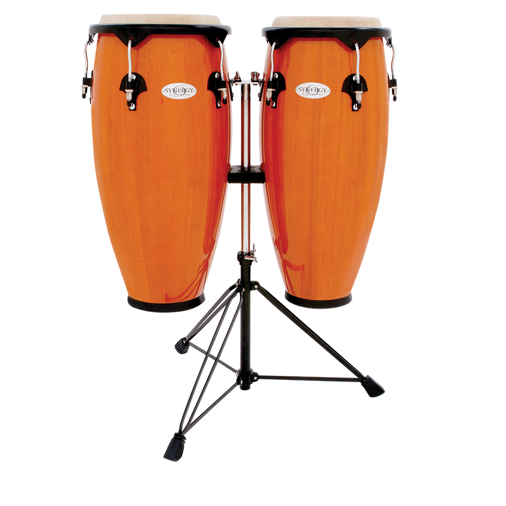 Synergy Series Wood Conga Set with Stand Amber TOCA Percussion