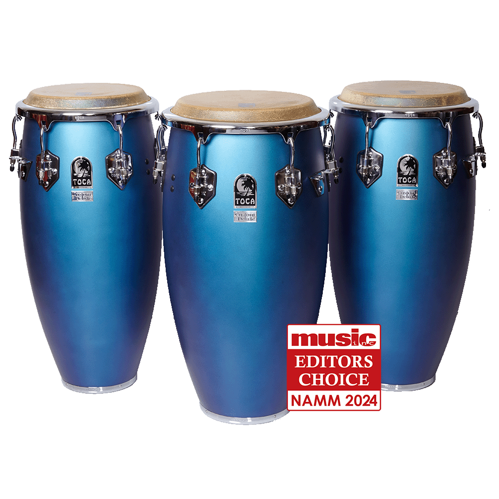 Custom Deluxe Wood Congas - Matte Blue – TOCA Percussion Custom Deluxe Wood Congas - Matte Blue – TOCA Percussion