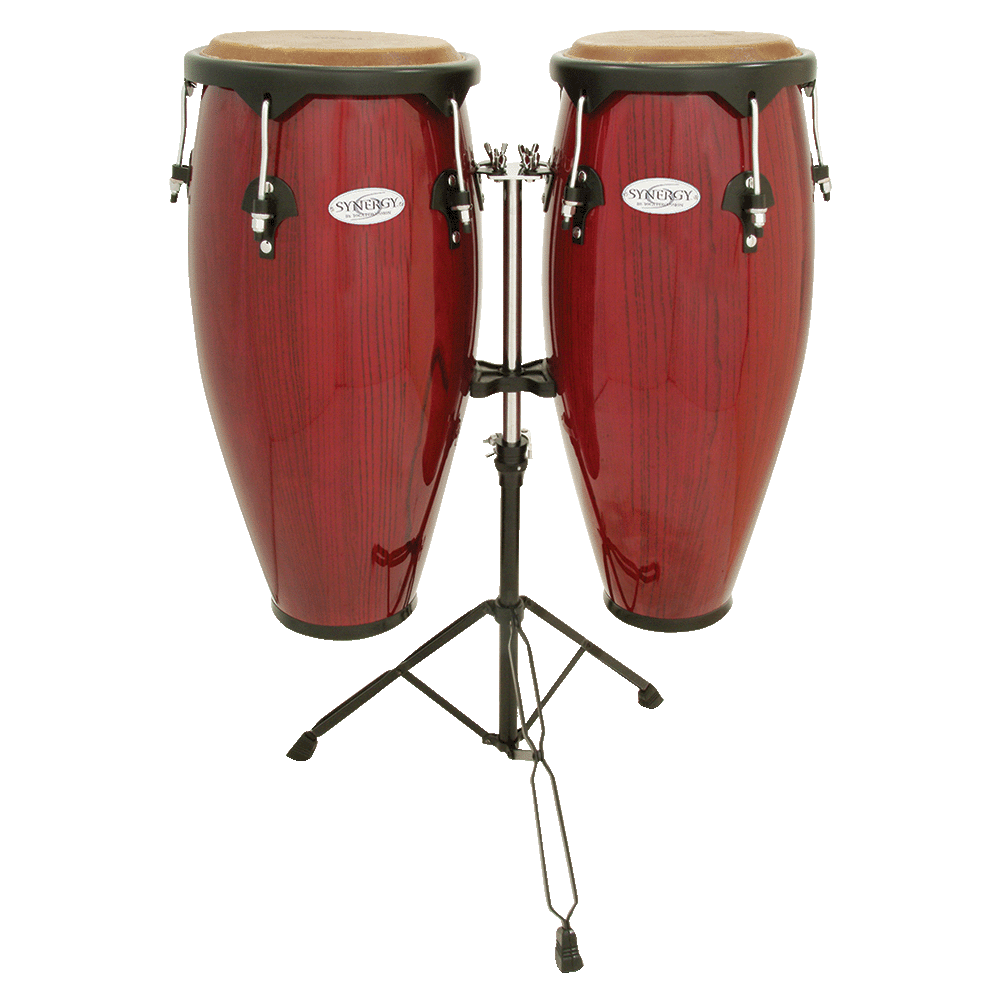 Synergy Series Wood Conga Set with Stand - New Finishes~~