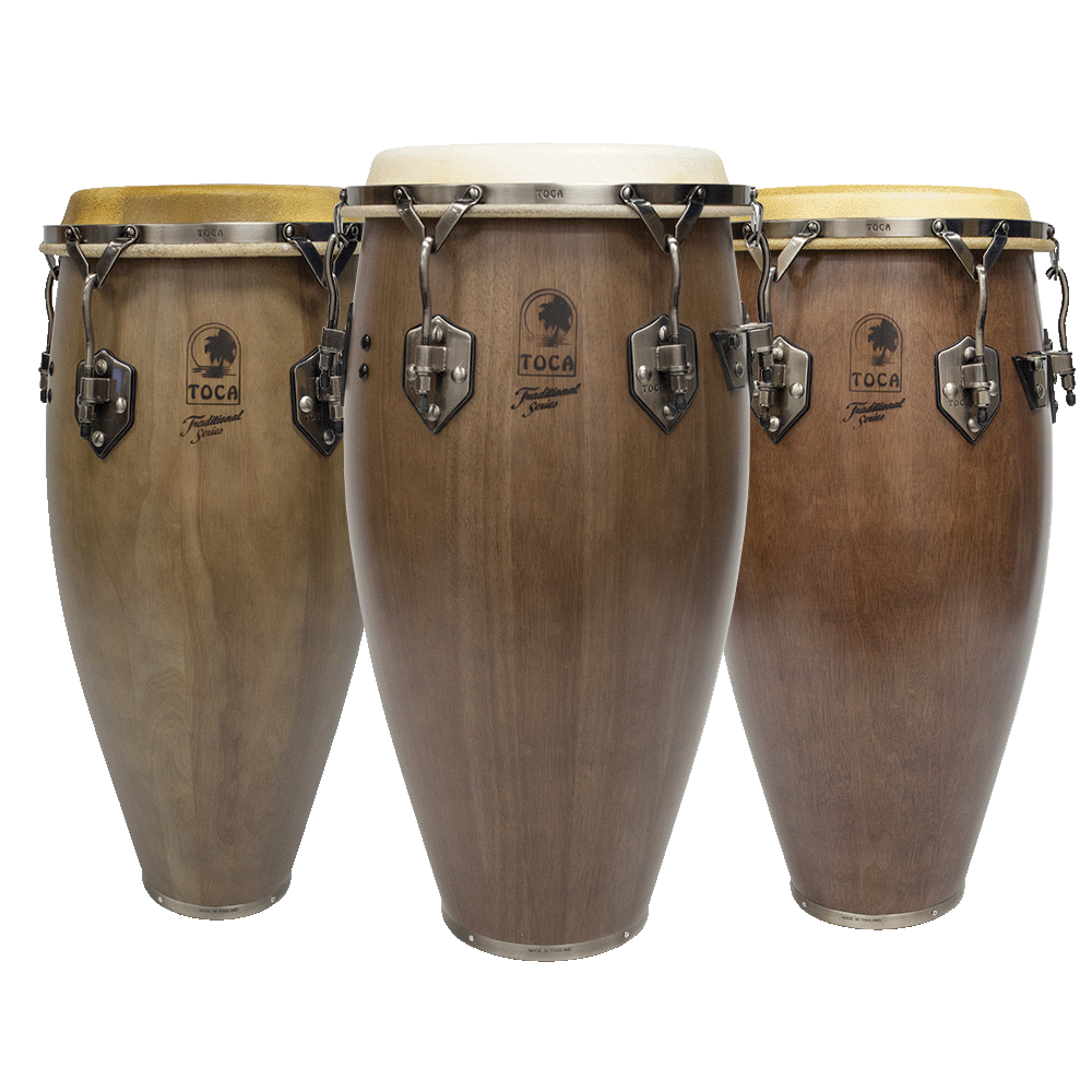 Toca Traditional Series Congas - Dark Walnut – TOCA Percussion
