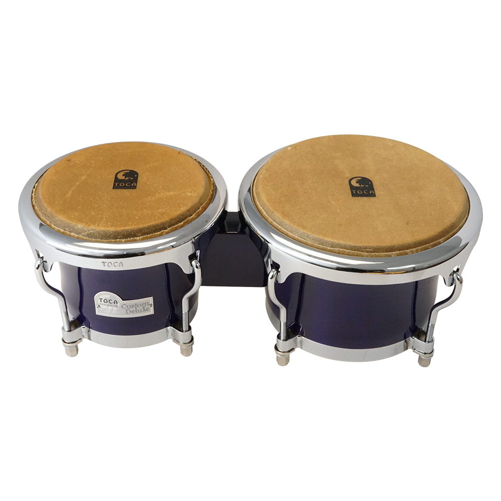 Custom Deluxe Wood Bongos - Transparent Purple