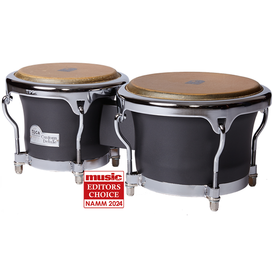 Custom Deluxe Wood Bongos - Matte Grey – TOCA Percussion Custom Deluxe Wood Bongos - Matte Grey – TOCA Percussion