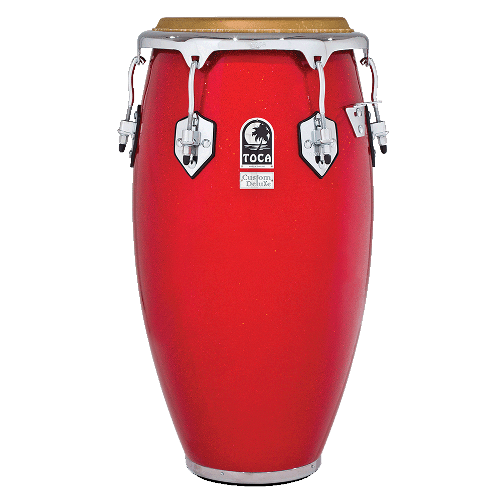 Custom Deluxe Fiberglass Congas - Red Sparkle – TOCA Percussion Custom Deluxe Fiberglass Congas - Red Sparkle – TOCA Percussion