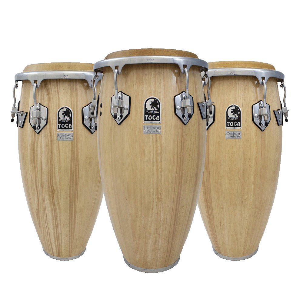 Custom Deluxe Wood Congas - Natural