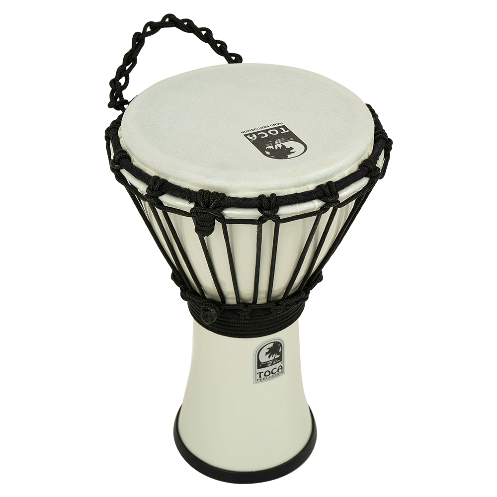 Toca Freestyle Colorsound 7" Djembe, Metallic White