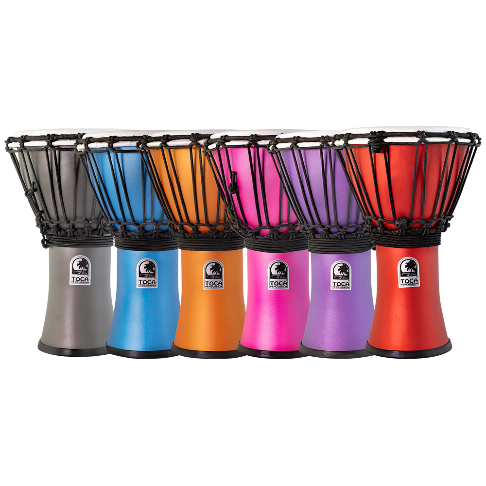 Djembe Africano In PVC Per Bambini – Tamburo A Mano Colorato 22x43 Cm, Strumento Musicale Per Gioco E Apprendimento