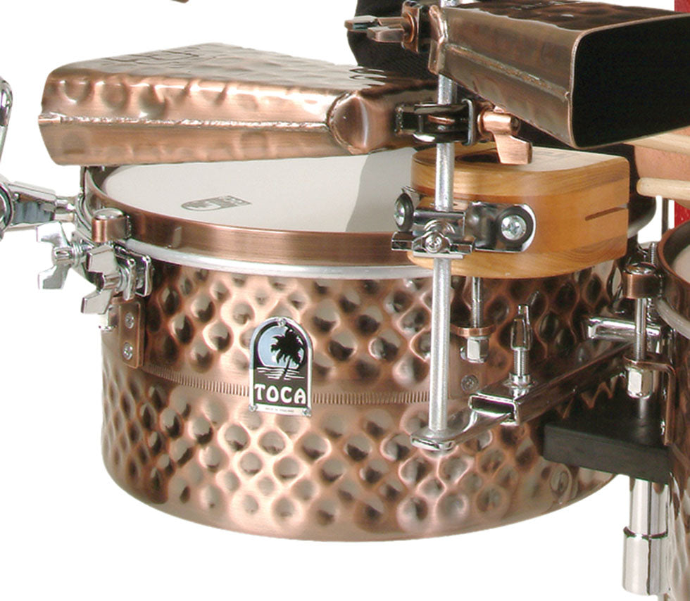 Toca Pro Line Timbale Set with Stand, Black Copper – TOCA Percussion