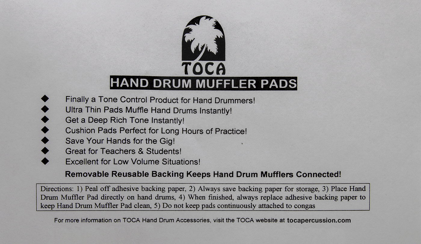 Hand Drum Muffler Pads
